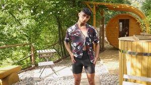 Sultry Solo Stroking in Lycra Gear