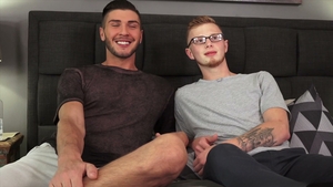Undressing at the Studio with Two Hunky Dudes