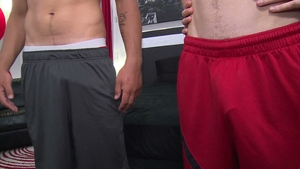 Cock Tease: Ian's Manhood in Blake's Face
